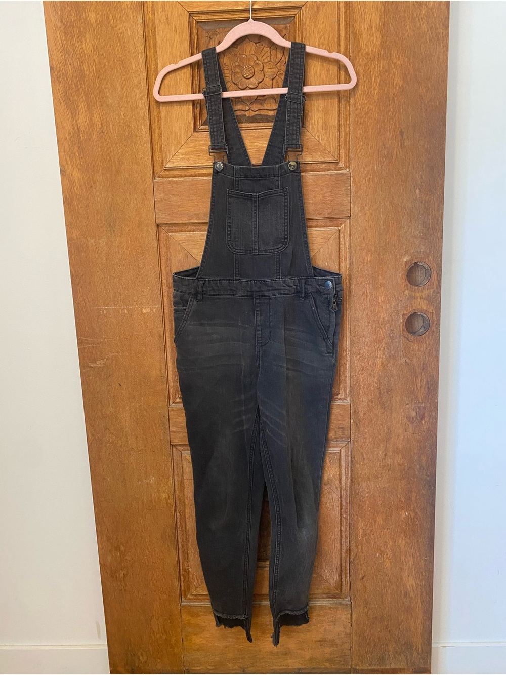Dollhouse gray Slim Straight Denim Overalls juniors 13